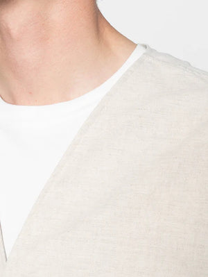 Naked & Famous Denim Ecru Wise Guy - Linen Blend