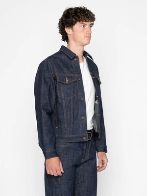 Naked & Famous Denim Indigo Brawler Selvedge Denim Jacket