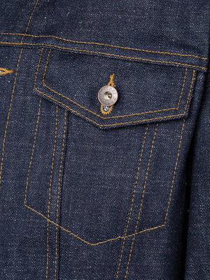 Naked & Famous Denim Indigo Brawler Selvedge Denim Jacket