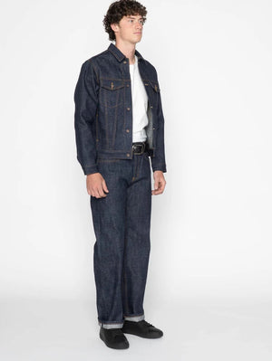 Naked & Famous Denim Indigo Brawler Selvedge Denim Jacket