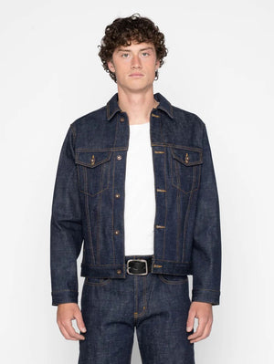 Naked & Famous Denim Indigo Brawler Selvedge Denim Jacket