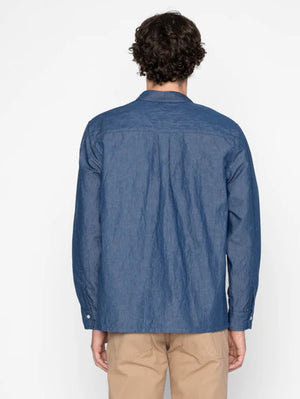 Naked & Famous Denim Indigo True Shirt - Linen Blend Denim