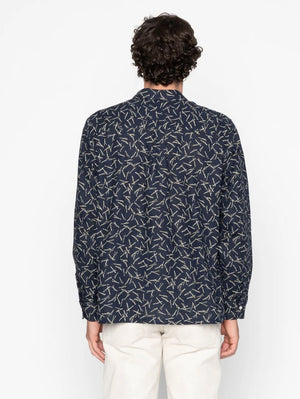 Naked & Famous Denim Indigo True Shirt - Matsuba Pine Needles