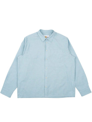 Naked & Famous Denim Pale Blue True Shirt Selvedge Chambray Shirt