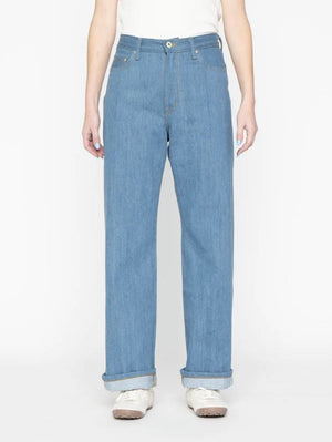Naked & Famous Denim Strong Girl Vintage Blues Selvedge Indigo