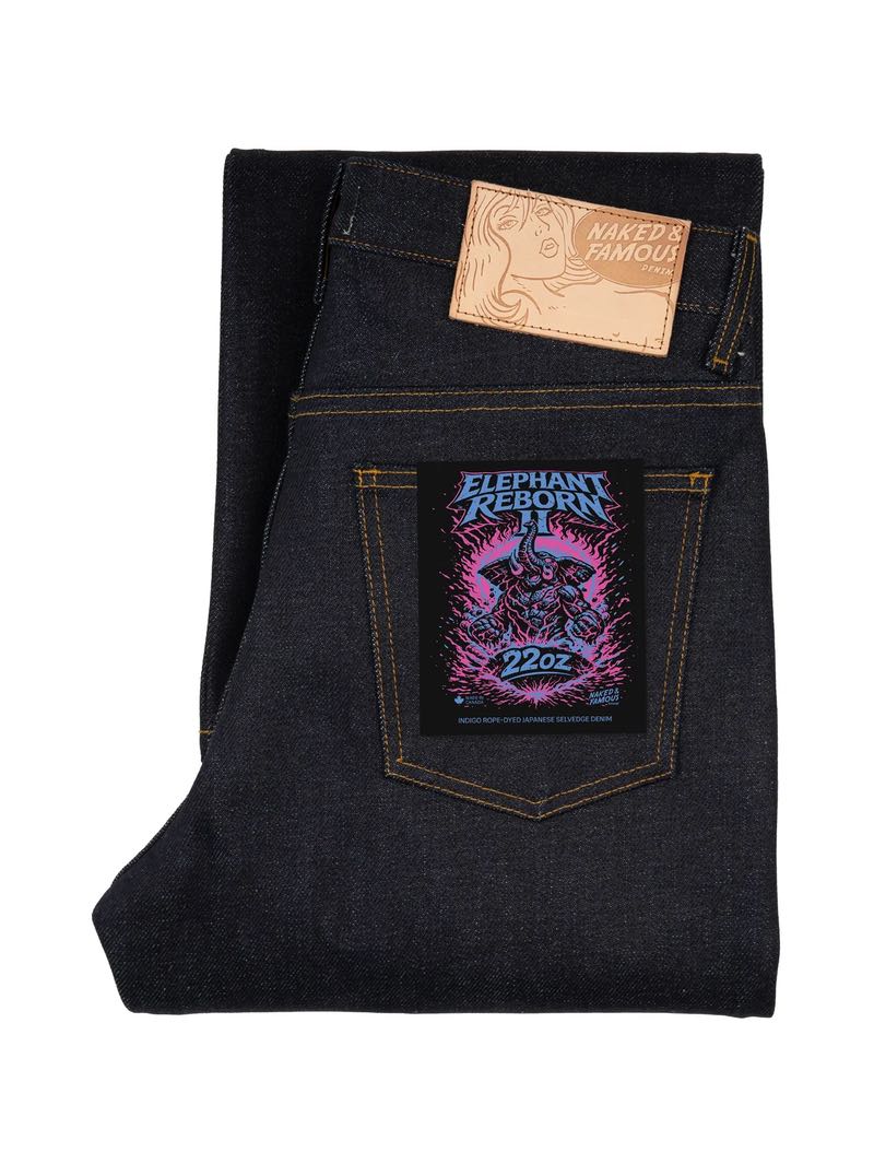 Naked & Famous  Denim Strong Guy Elephant 2 Reborn