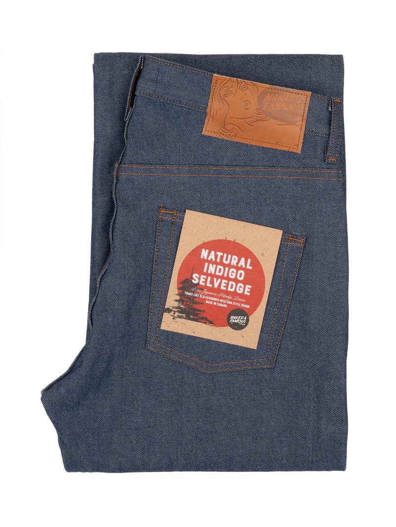 Naked & Famous Denim Strong Guy Natural Indigo Selvedge
