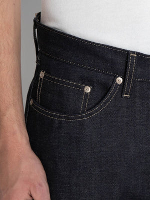 Naked & Famous Denim True Guy - Foxfibre (r) Green Weft - Indigo