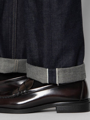 Naked & Famous Denim True Guy - Foxfibre (r) Green Weft - Indigo