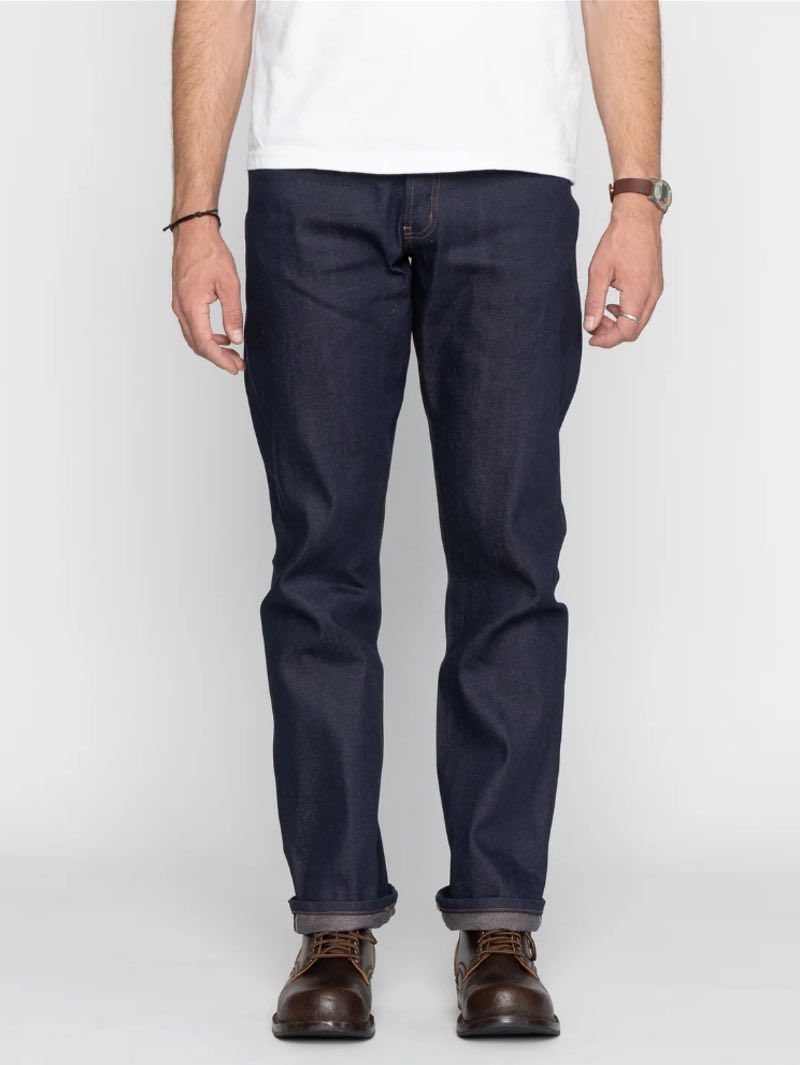 Naked & Famous Denim True Guy Coffee Dye Selvedge Indigo Jeans