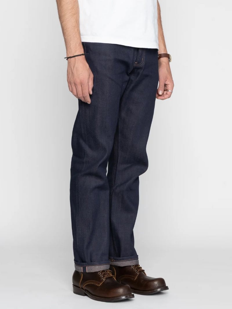 Naked & Famous Denim True Guy Coffee Dye Selvedge Indigo Jeans