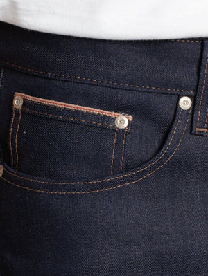 Naked & Famous Denim True Guy Coffee Dye Selvedge Indigo Jeans