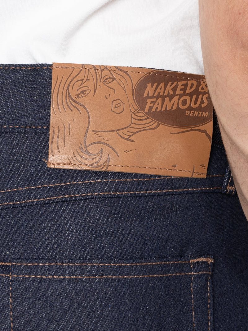 Naked & Famous Denim True Guy Coffee Dye Selvedge Indigo Jeans