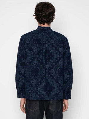 Naked & Famous Denim True Shirt - Indigo Brushed Hankercheif