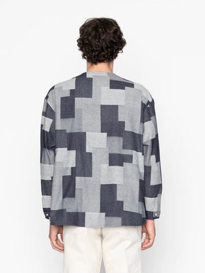 Naked & Famous Denim Wise Guy - Jacquard Denim - Indigo