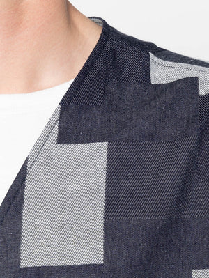 Naked & Famous Denim Wise Guy - Jacquard Denim - Indigo