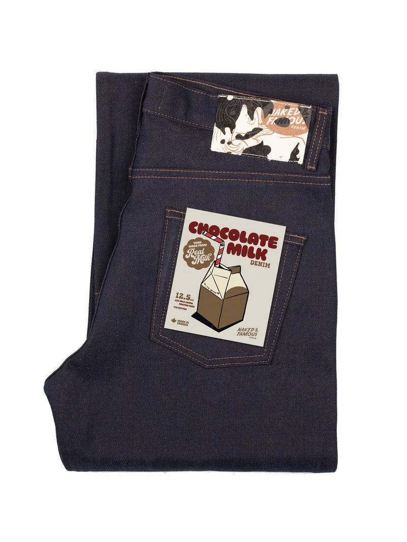 Naked & Famous Strong Guy - Chocolat Milk Selvedge