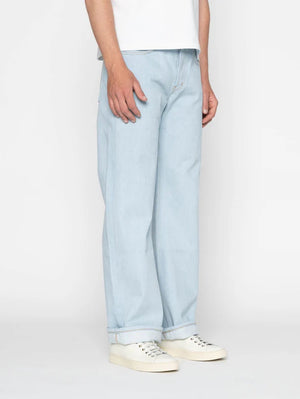 Naked & Famous Strong Guy Secret Agent Bleach Blue Jeans