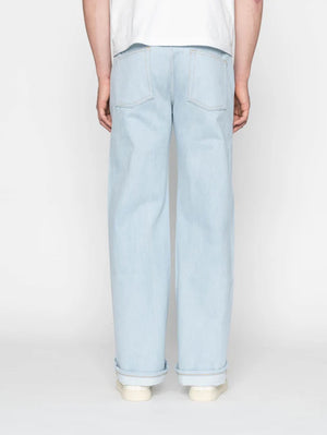 Naked & Famous Strong Guy Secret Agent Bleach Blue Jeans