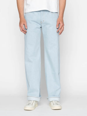 Naked & Famous Strong Guy Secret Agent Bleach Blue Jeans