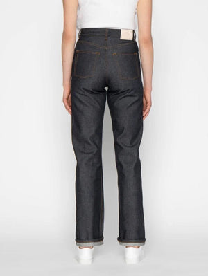 Naked & Famous True Girl Dia De Los Muertos Bat Selvedge Indigo