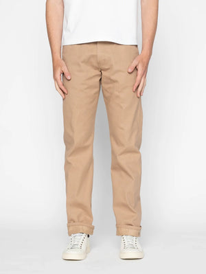 Naked & Famous True Guy Beige Selvedge Slacks
