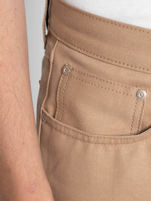 Naked & Famous True Guy Beige Selvedge Slacks