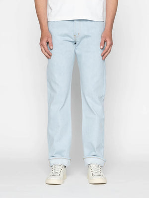 Naked & Famous True Guy Secret Agent Bleach Blue Jeans