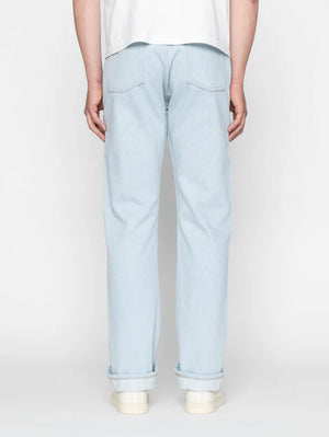 Naked & Famous True Guy Secret Agent Bleach Blue Jeans