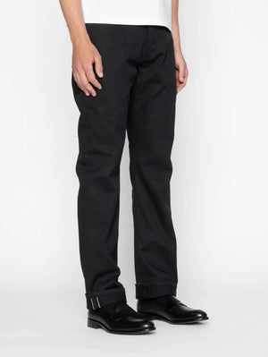 Naked & Famous True Guy Selvedge Slacks Black
