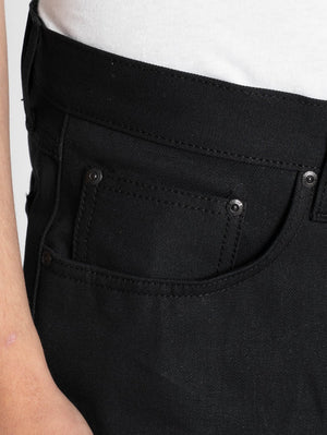 Naked & Famous True Guy Selvedge Slacks Black