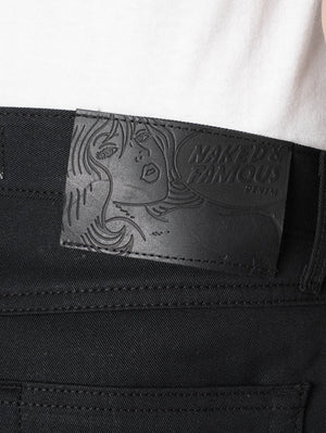 Naked & Famous Weird Guy Selvedge Slacks Black