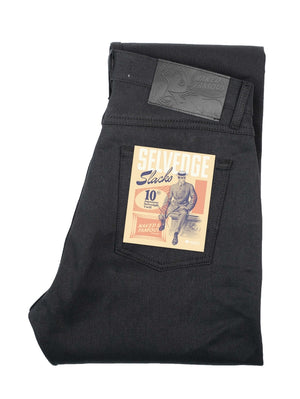 Naked & Famous Weird Guy Selvedge Slacks Black