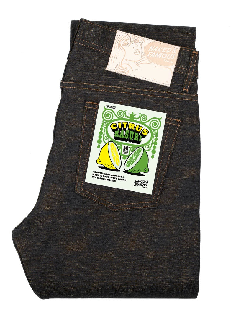 Naked & Famous Weird Guy - Citrus Kasuri Selvedge