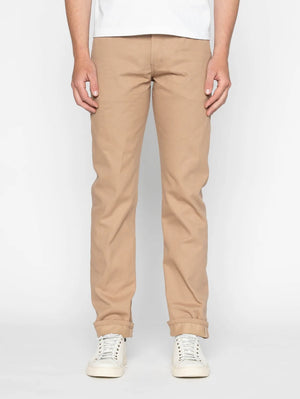 Naked & Famous Weird Guy Beige Selvedge Slacks