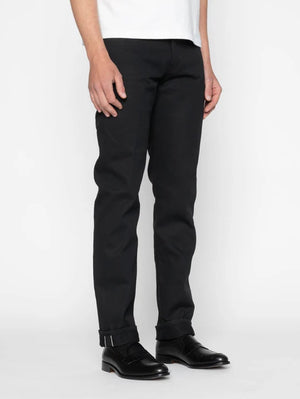 Naked & Famous Weird Guy Selvedge Slacks Black