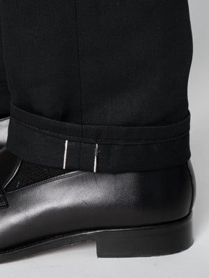 Naked & Famous Weird Guy Selvedge Slacks Black