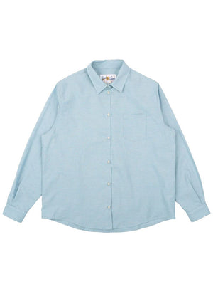 Naked & Famous Women's Judy Pale Blue Chambray Shirt