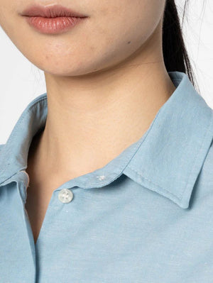 Naked & Famous Women's Judy Pale Blue Chambray Shirt