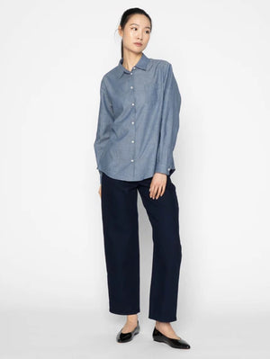 Naked & Famous Women's Maekake Bestie Dobby Indigo