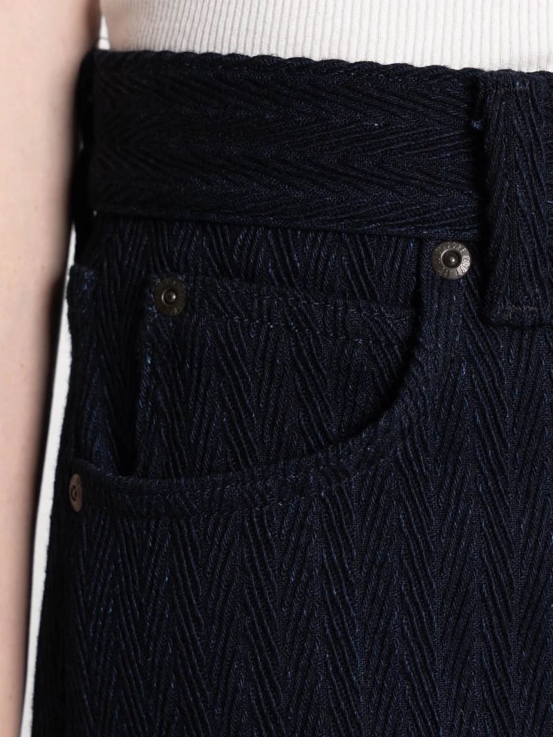 Naked & Famous Women's Wide Wild West Indigo Sugiaya Jeans