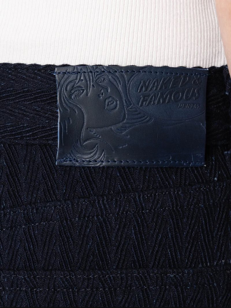 Naked & Famous Women's Wide Wild West Indigo Sugiaya Jeans