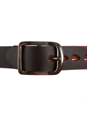Naked & Famous Denim Brown Tan ThickBelt 7mm Leather