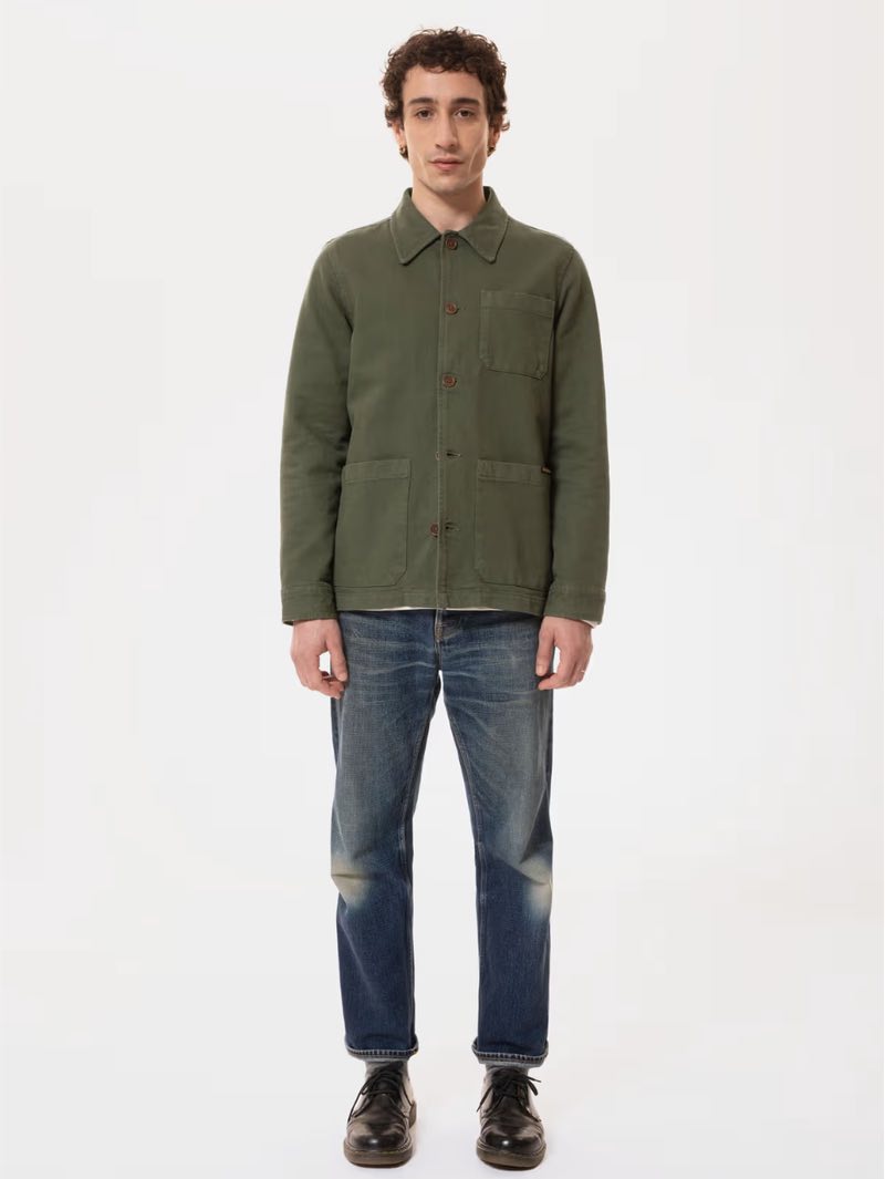 Nudie Jeans Black Barney Worker Jacket