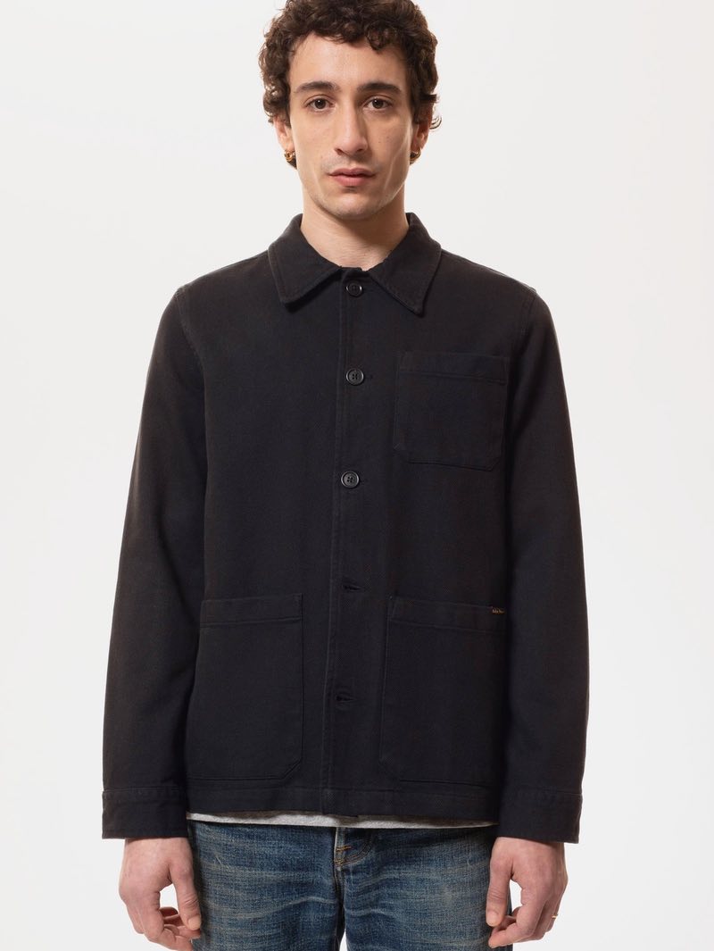 Nudie Jeans Black Barney Worker Jacket