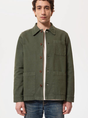 Nudie Jeans Olive Barney Worker Jacket