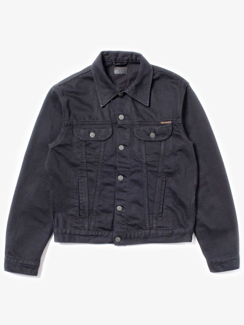 Nudie Jeans Black Danny Smooth Jacket
