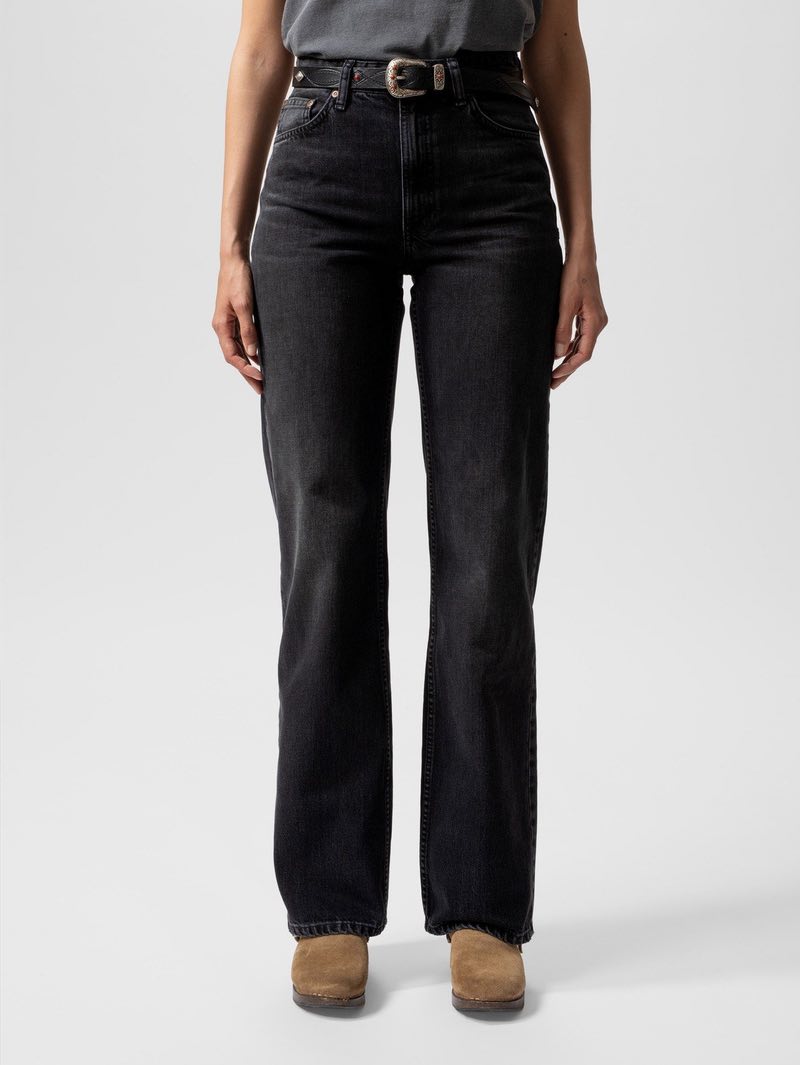 Nudie Jeans Clean Eileen Black Crosshatch
