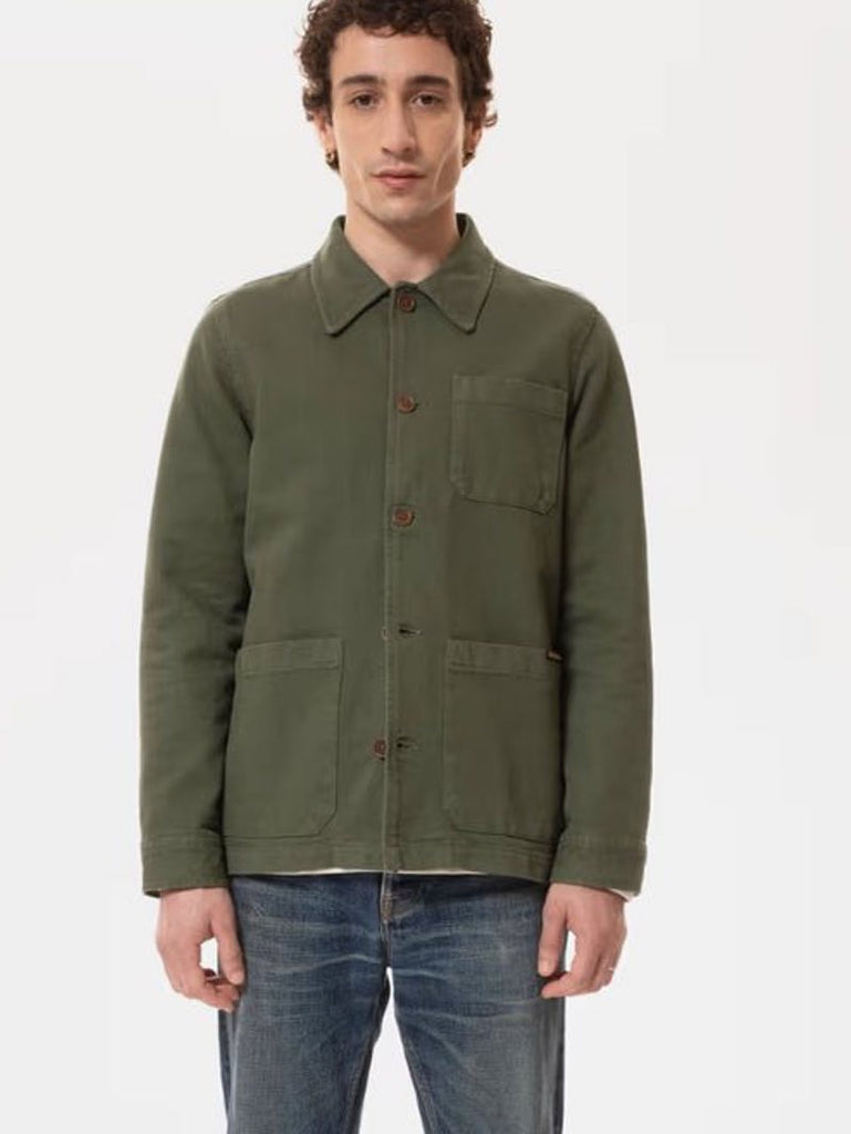 Nudie Jeans Olive Barney Worker Jacket - Mildblend Supply Co