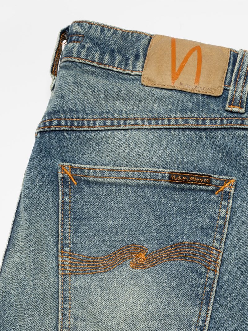 Nudie Jeans Solid Ollie Blue Clay Slight Tapered Fit